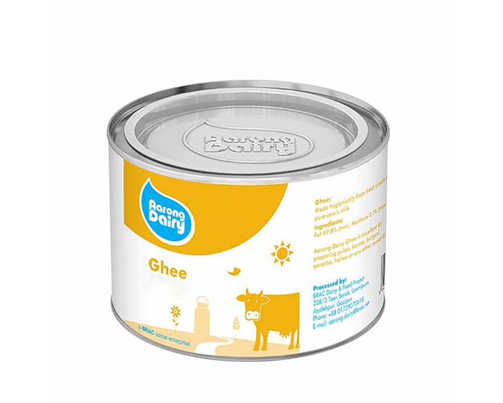 Aarong Dairy Ghee 400gm Tin.webp