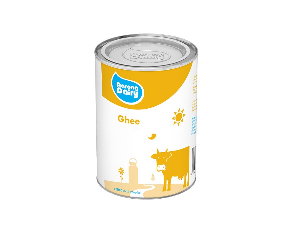 Aarong Dairy Ghee 900gm Tin.webp