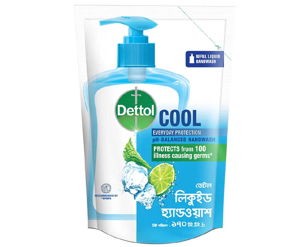 Dettol Hand Wash Cool 170ml Refill.webp