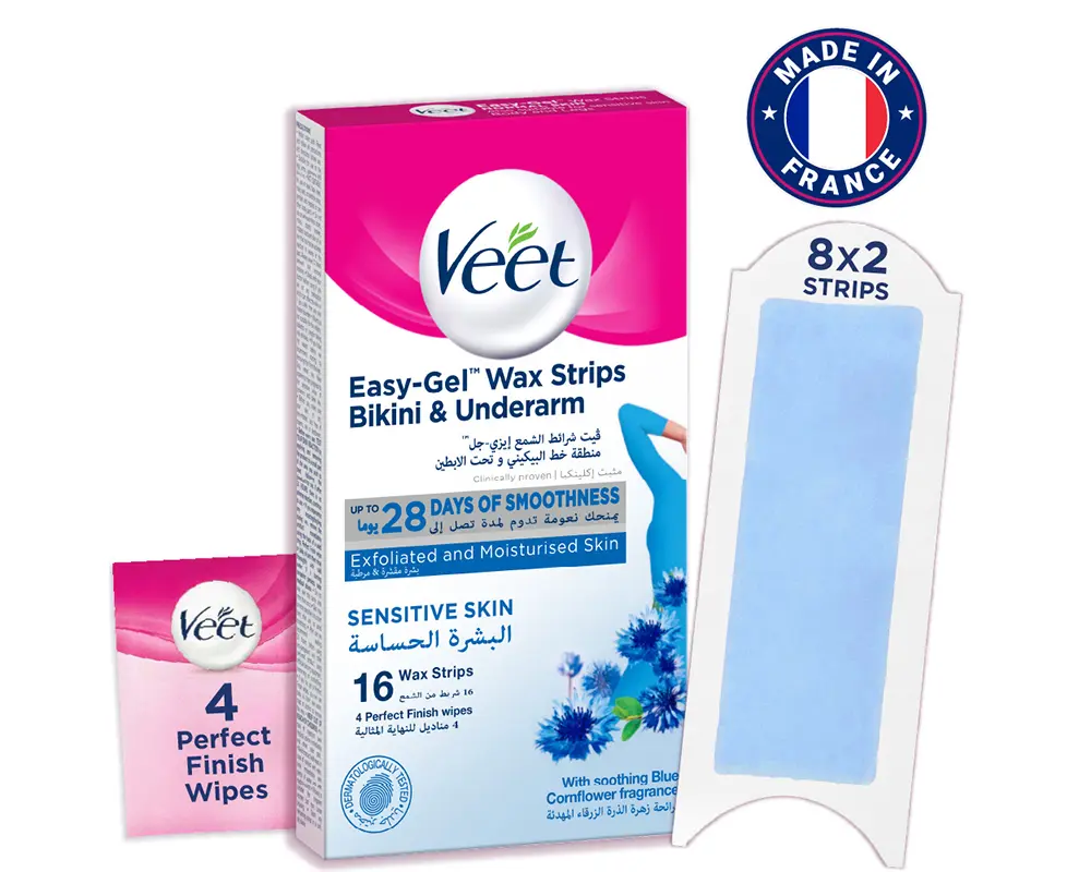 Veet Wax Strips Sensitive Skin 16Pcs.webp