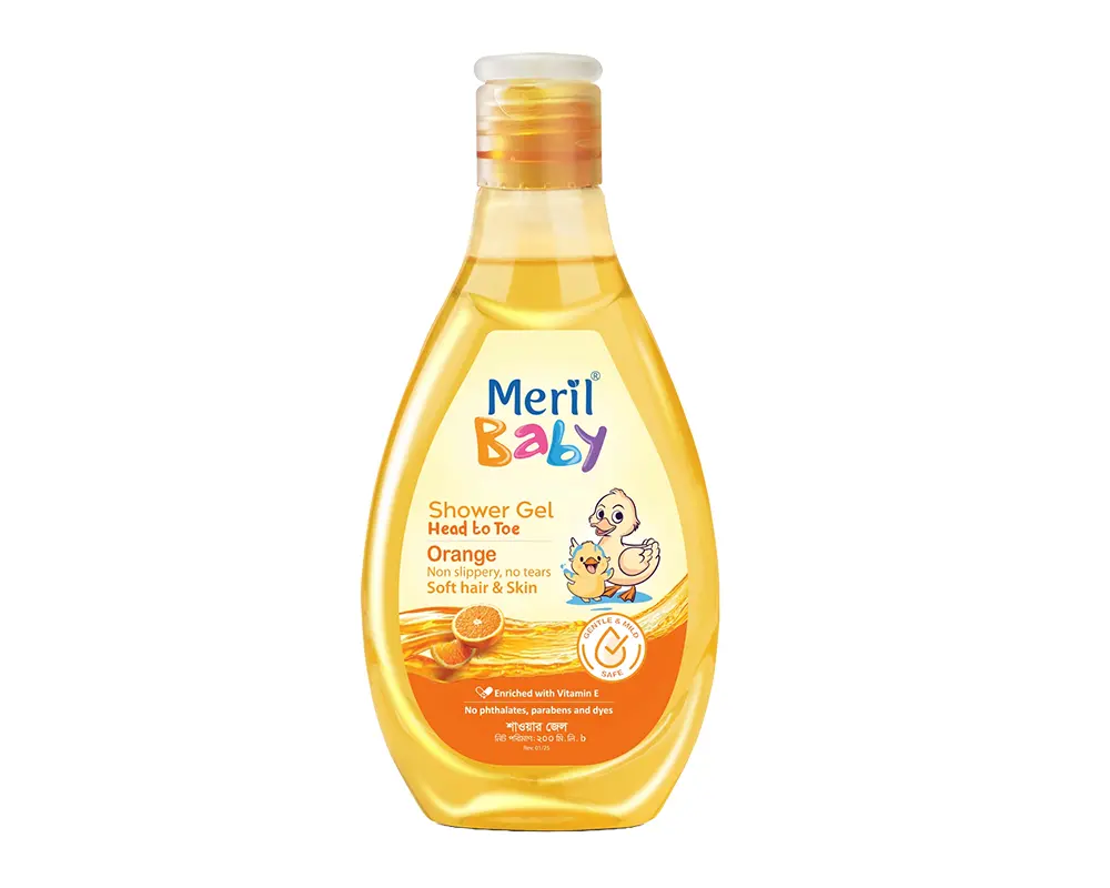 Meril Baby Shower Gel Orange 200ml.webp