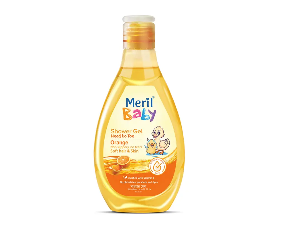 Meril Baby Shower Gel Orange 100ml.webp