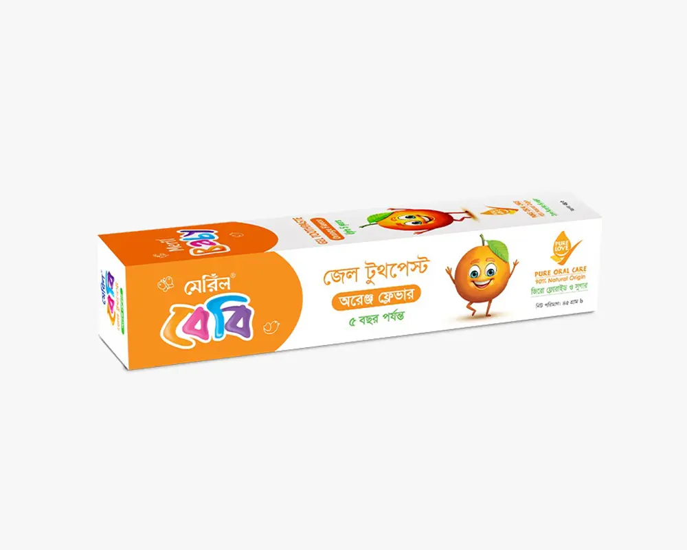 Meril Baby Gel Toothpaste Orange 45gm.webp